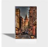 60x90 cm Galata Renkli Canvas Tablo - 1