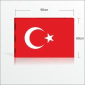 Askeriye Kurum Okul Erat İçin Büyük Sade Türk Bayrağı Pano Tablo - 2