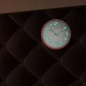 Kırmızı Karanlıkta Okunabilen Fosforlu Duvar Saati 27 cm - 3