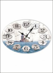 Mdf Kız Kulesi Manzaralı Oturma Odası Salon Mutfak Duvar Saati - 1