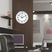 Alüminyum Çerçeve 22cm Camlı Ev Ofis Etüd Sınıf Okul Duvar Saati - 2