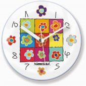 Papatyalı Buzdolabı Mıknatıslı ve Duvara Asılabilen Saat thumbnail 1