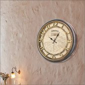 Kabartma Kadran Okunaklı Otel Resepsiyon Karşılama Duvar Saati thumbnail 1