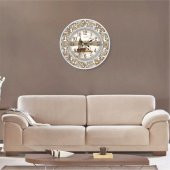 Kız Kulesi Manzaralı İşlemeli Çerçeve Otel Odası Ofis Duvar Saati - 2