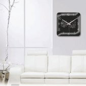 Bombe Camlı Taş İşlemeli Allah Muhammed Lafslı Hediyelik Saat thumbnail 2