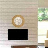 Duvar Masa Sehpa Dresuar Vitrin Konsol İçin Altın Varaklı 35 cm Kelime-i Tevhid Dini Ayetli Tabak Obje - 3