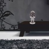 Ayet-el Kürsi Sedef İşleme Swarowsky Taşlı Külçe Biblo Topuz thumbnail 3