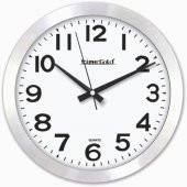 Alüminyum Çerçeve 22cm Camlı Ev Ofis Etüd Sınıf Okul Duvar Saati - 1