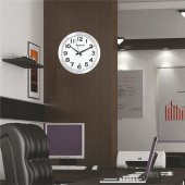 Aluminyum Çerçeve Ofis Otel İşyeri Sade Duvar Saati - 2