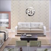 Residence Metal Krom İstanbul Duvar Saati thumbnail 2