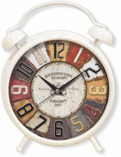 Renkli Rakamlar Çalar Saat Görünümlü Ayaklı Masa ve Duvar Saati - 1