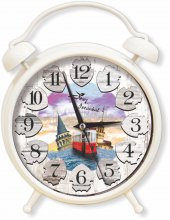 Nostaljik İstanbul Manzaralı Ayaklı Masa ve Duvar Saati - 1