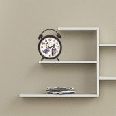 Nostaljik Galata İstanbul Manzaralı Ayaklı Masa ve Duvar Saati thumbnail 2