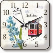 Taksim Tramvay Tranvay Tramway ve Sümbül Bombe Camlı Duvar Saati thumbnail 1