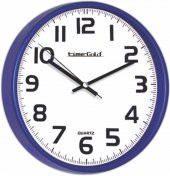 Mavi Çerçeve Okunaklı Okul Karakol Ev Ofis İşyeri Duvar Saati - 1