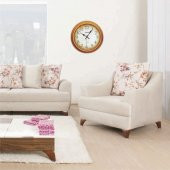 Eskitme Görünümlü Okul İşyeri Ofis Otel Resepsiyon Duvar Saati - 2