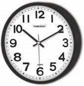 Ön Camlı Sessiz Çalışan 22cm Okunaklı Siyah Çerçeve Ev Okul İşyeri Duvar Saati - 1