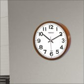 22cm Okunaklı Ev Okul İşyeri Otel Misafirhane Duvar Saati - 1