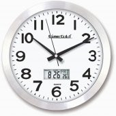 Alüminyum Isı Ölçerli Termometreli Dijital Ofis İşyeriDuvar Saati thumbnail 1