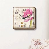 Lale Resimli Ev İşyeri Mutfak Okul Duvar Saati - 3