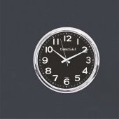 Kromaj Metalik Görünümlü Ofis İşyeri Otel Duvar Saati thumbnail 1