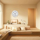 Alüminyum Isı Ölçerli Termometreli Dijital Ofis İşyeriDuvar Saati thumbnail 2