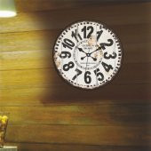 Kalın Rakamlı Okunaklı Ofis İşyeri Ev Bombe Camlı Duvar Saati thumbnail 3