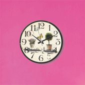 İstanbul Silüetinde Çiçekler Ofis Mutfak Oturma Odası Duvar Saati thumbnail 1