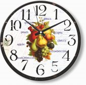 Meyveler Mutfak Okul Anaokulu Ofis Ev Duvar Saati - 2