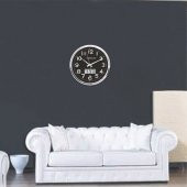 Kromaj Metalik Görünümlü Dijitalli Ofis İşyeri Otel Duvar Saati thumbnail 2