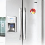 Renkli Güller Mıknatıslı ve Askılı Mini Saat - 2