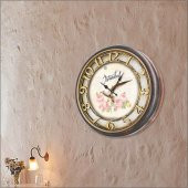 Kabartma Kadran Okunaklı Kuş Ve Çiçek Ofis İşyeri OtelDuvar Saati thumbnail 1