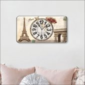 Paris Eyfel Kulesi Salon Mutfak Oturma Odası Duvar Saati thumbnail 3