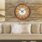 60 Cm Dev Boğaz Desenli Büyük Rakamlı Okunaklı Duvar Saati thumbnail 2