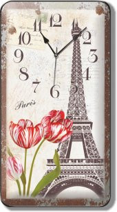 Paris Eyfel Kulesi Duvar Saati thumbnail 1