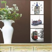 Mdf İstanbul Manzaralı Tablo Duvar Saati thumbnail 2