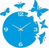Mavi Kelebekler Duvar Saati thumbnail 1
