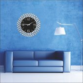 En Değerli Kaliteli Çok Taşlı Çerçeve Kabartma Rakkam Duvar Saati thumbnail 2