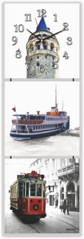 Mdf İstanbul Manzaralı Tablo Duvar Saati thumbnail 1