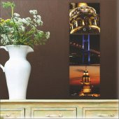 Mdf İstanbul Manzaralı Tablo Duvar Saati - 2