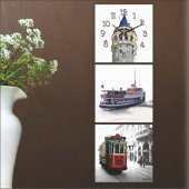 Mdf İstanbul Manzaralı Tablo Duvar Saati thumbnail 3