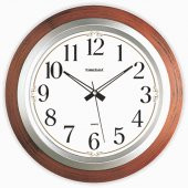 Ahşap Görünümlü Okunaklı Duvar Saati - 1