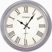 Gümüş Çerçeve Duvar Saati - 1