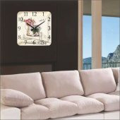 İstanbul Silüetinde Çiçekler Duvar Saati thumbnail 2