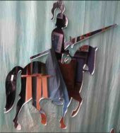 M3 Decorium Şövalye Dekoratif Ayna - 1
