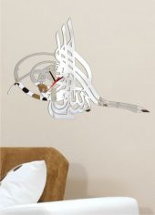 M3 Decorium Tuğra Dekoratif Ayna Saat - 1