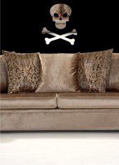 M3 Decorium Kurukafa Dekoratif Ayna Saat - 1