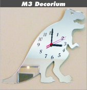 M3 Decorium Dinazor Dekoratif Ayna Saat - 1