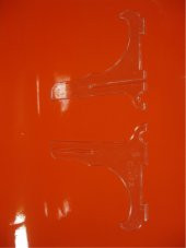 18cm Şeffaf Plastik Vitrin Stand Ayak - 5