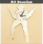 M3 Decorium Kovboy Dekoratif Ayna Saat" - 1